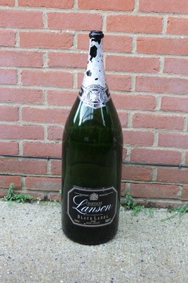 Large 15L 15 Litre LANSON Champagne Black Label Brut Shop Display Empty Bottle