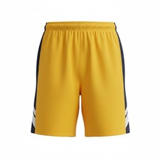 Lands End Orange/Navy Blue Boys Athletic Shorts NWOT Medium Drawstring Waist