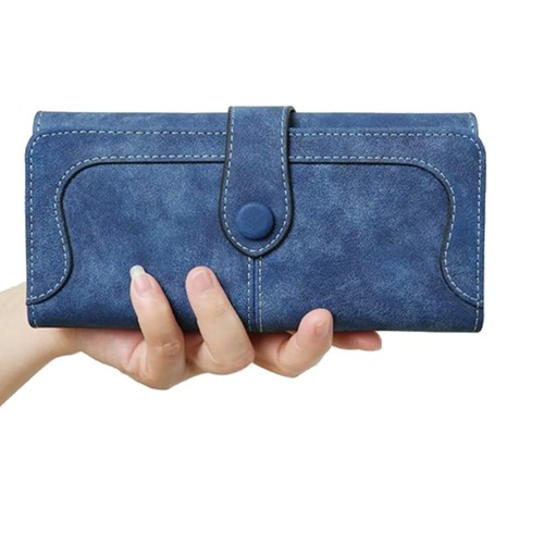 Women Lady Soft Leather Wallet Long Clutch Card ID Holder Purse Pouch Handbag - Picture 8 of 26