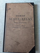 Original Diercke Schul-Atlas – Historischer Weltatlas – Antik – 1907