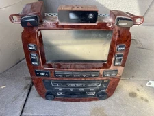 2004-2007 TOYOTA HIGHLANDER HYBRID FRONT NAVIGATION RADIO WOOD AC CLIMATE SWITCH