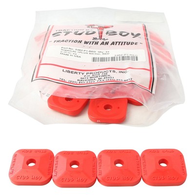 Stud Boy 2462-P1-RED Super-Lite Plus Red Stud Backers