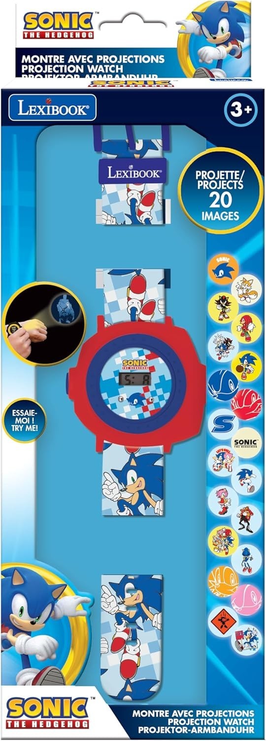 Lexibook Sonic The Hedgehog Children's Projection Watch 20 Images BNIB Official