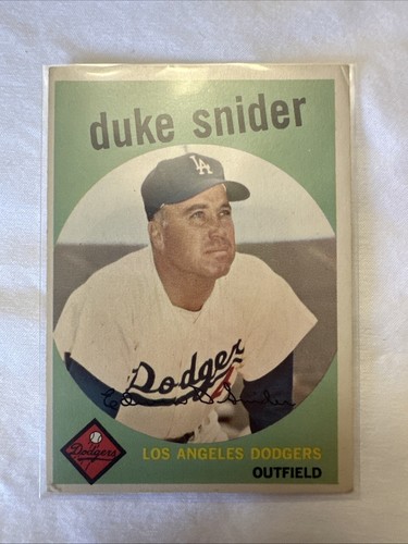 1959 Topps # 20 Duke Snider L.A. Dodgers - Picture 1 of 6