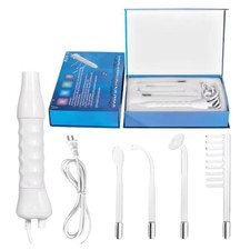 Portable Beauty Tool with 4 Red Glass Wand Personal Skin