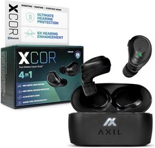 AXIL XCOR PRO Wireless Earbuds Bluetooth   HearPRO Buds with Touch Black