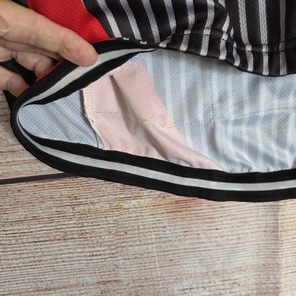 Ride Industries Cycle Jersey ~ To Fit Size L Men's ~ Short Sleeve Red Grey White - Image 4 of 4