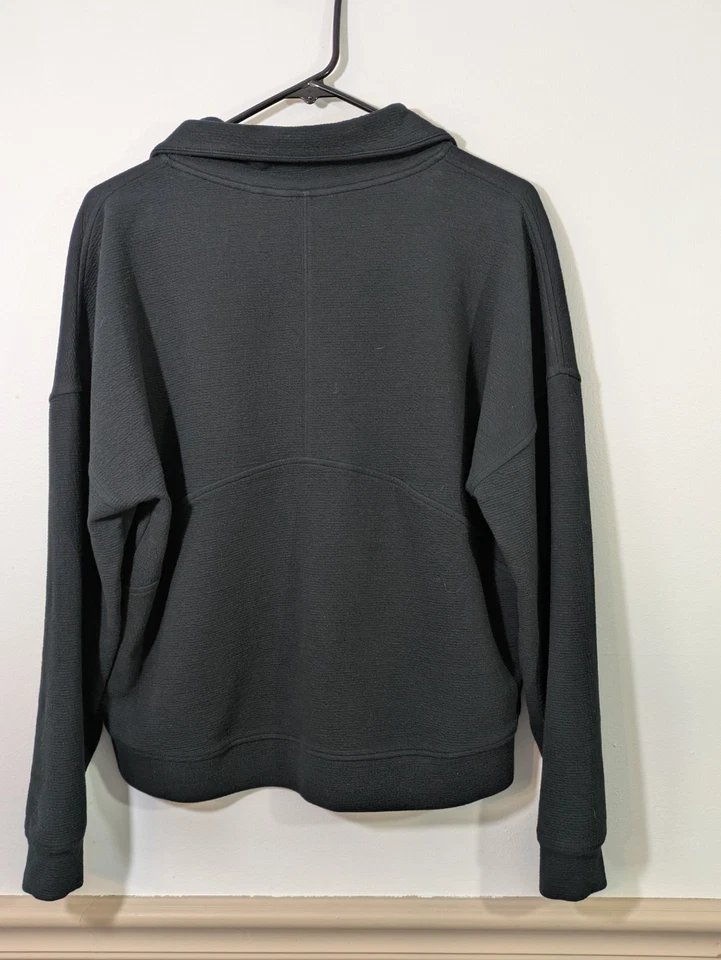 Top deportivo Danskin Scuba Rib deportivo media cremallera para mujer negro talla M Foto 2 de 3