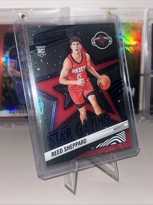 Reed Sheppard 2024-25 Panini Revolution #6 Star Gazing Blue Cosmo #/285 Rookie