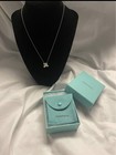 Tiffany & Company Ribbon Necklace Sterling Silver 18K Gold  16”  Authentic Rare