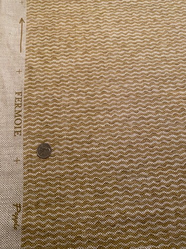 FERMOIE UK POPP-007 Popple Heavy 100% Linen Artisanal Fabric $361* Retail BTY - Picture 2 of 19