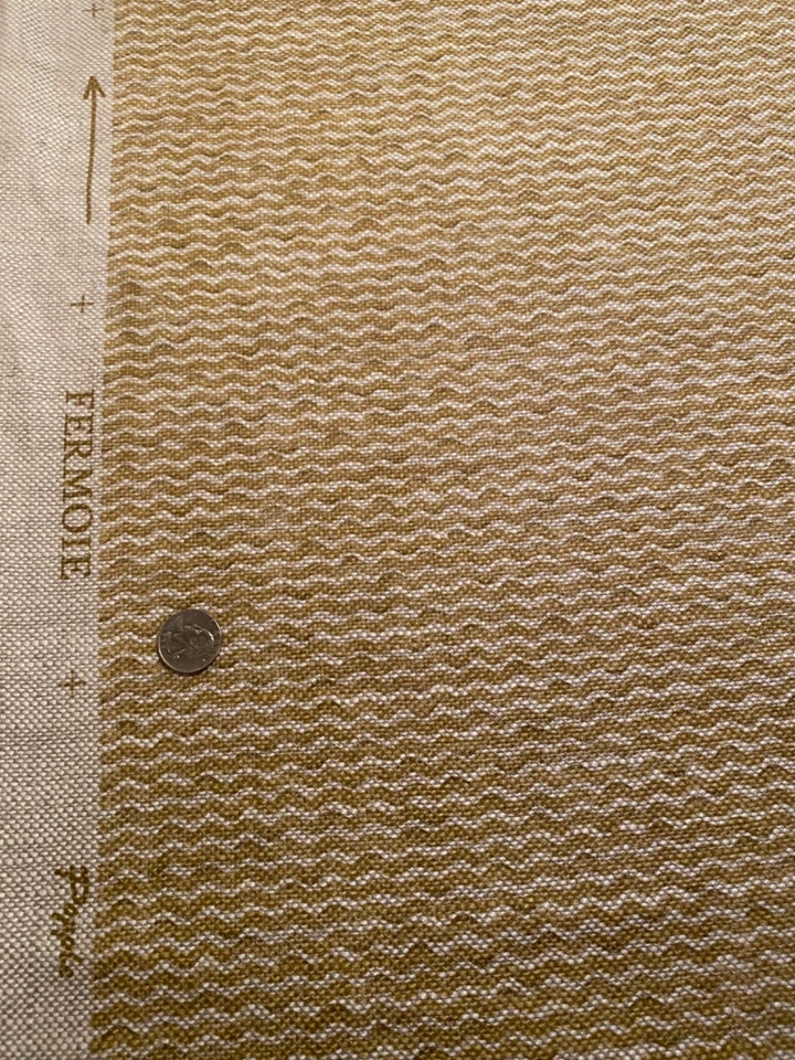 FERMOIE UK POPP-007 Popple Heavy 100% Linen Artisanal Fabric $361* Retail BTY - Image 2 of 4