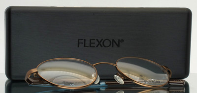 FLEXON JUNIOR J4011 210 Brown Unisex Kids Round Eyeglasses 47-20-135 B:42