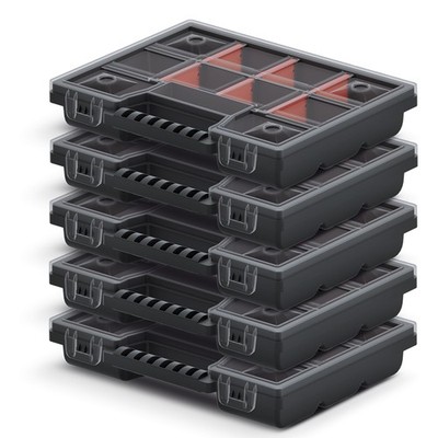 5er Set Kistenberg Ordnungshelfer NOR KNO20154 Kleinteilemagazin Organizer