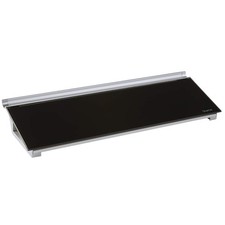Quartet Glass Dry Erase Desktop Whiteboard, 18 x 6 in, Black