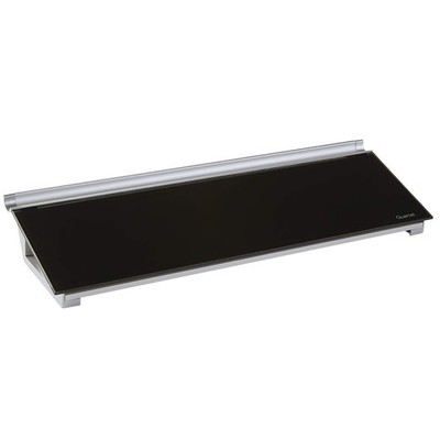 Quartet Glass Dry Erase Desktop Whiteboard, 18 x 6 in, Black