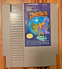 Solstice The Quest for the Staff of Demnos Nintendo NES 1989 Video Game Vintage
