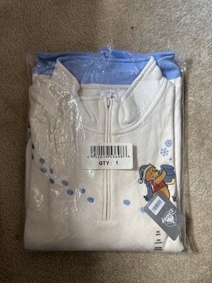 Disney Winnie the Pooh Women's Quarter Zip Long Sleeve Shirt Size XXL