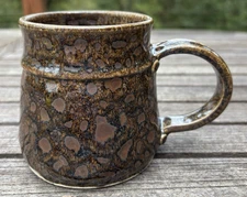 Studio Art Pottery Mug - Speckle Glaze Mill Creek Signed Alfie Luray VA