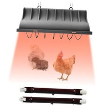 Chicken Coop Heater for Chicks,Brooder Heater with 2pcs Heat Lamp 250W 1 Pack