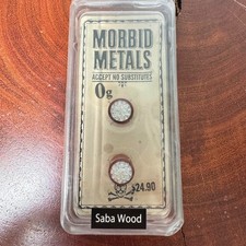Morbid Metals Flower Saba Wood 0 Gauge Earrin...