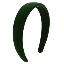 Green Velvet Padded Headband Christmas Fashion Non Slip Comfortable Hair Band