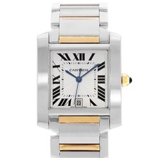 Cartier Tank Francaise W51005Q4 2302 28mm Large Yellow Gold Ladies Watch Papers