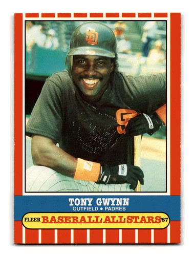 Tony Gwynn #20 1987 Fleer Baseball All Stars card