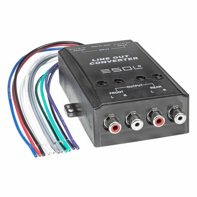 Aktiv Autoradio Hochpegel High Low Level Umwandler Converter 4 Kanal LS auf RCA