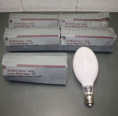(5) GE Pulse Arc Metal Halide HID Lamp 46276, 320W, ED37 Light Bulb, Mogul E39