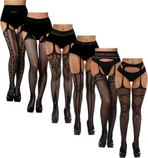 Fishnet Stockings Tights Suspender Lace Thigh High