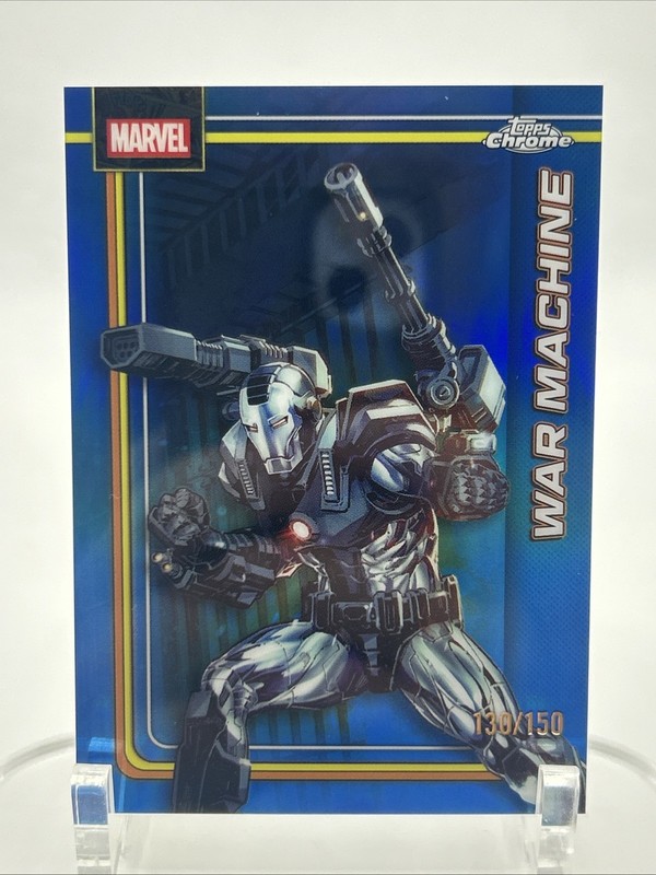 2026 Topps Chrome Marvel Comics #193 War Machine Blue Refractor 130/150