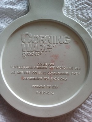 CorningWare Grab-It 0.4L White Glass Casserole with Lid Microwave & Freezer Safe