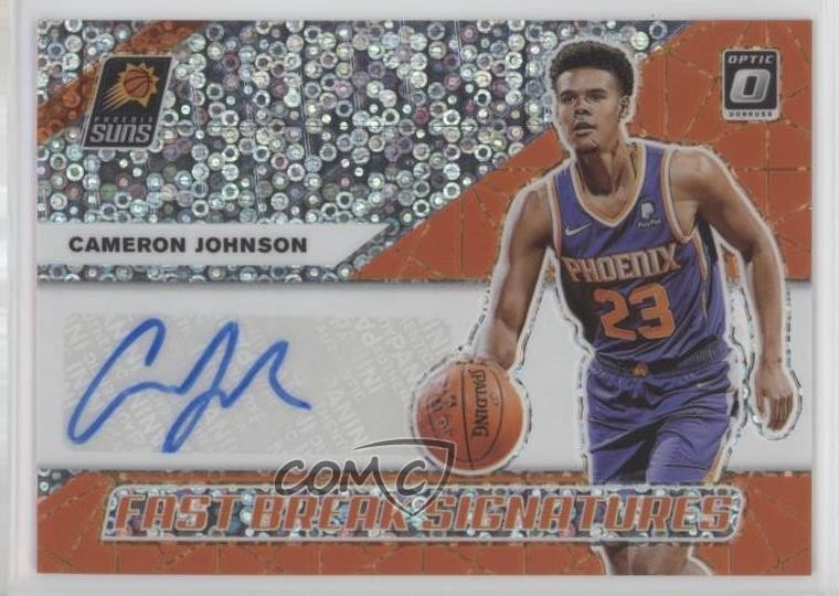 2019-20 Panini Donruss Optic Fast Break Signatures Cameron Johnson Auto 1b8m