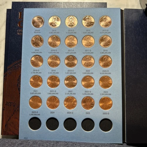 Complete Lincoln Wheat Penny Cent Collection Whitman Album 1941 - 2025P D Set