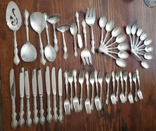 Vintage Wm Rogers Mfg Co. Extra Plate Original Rogers 49 Piece Set