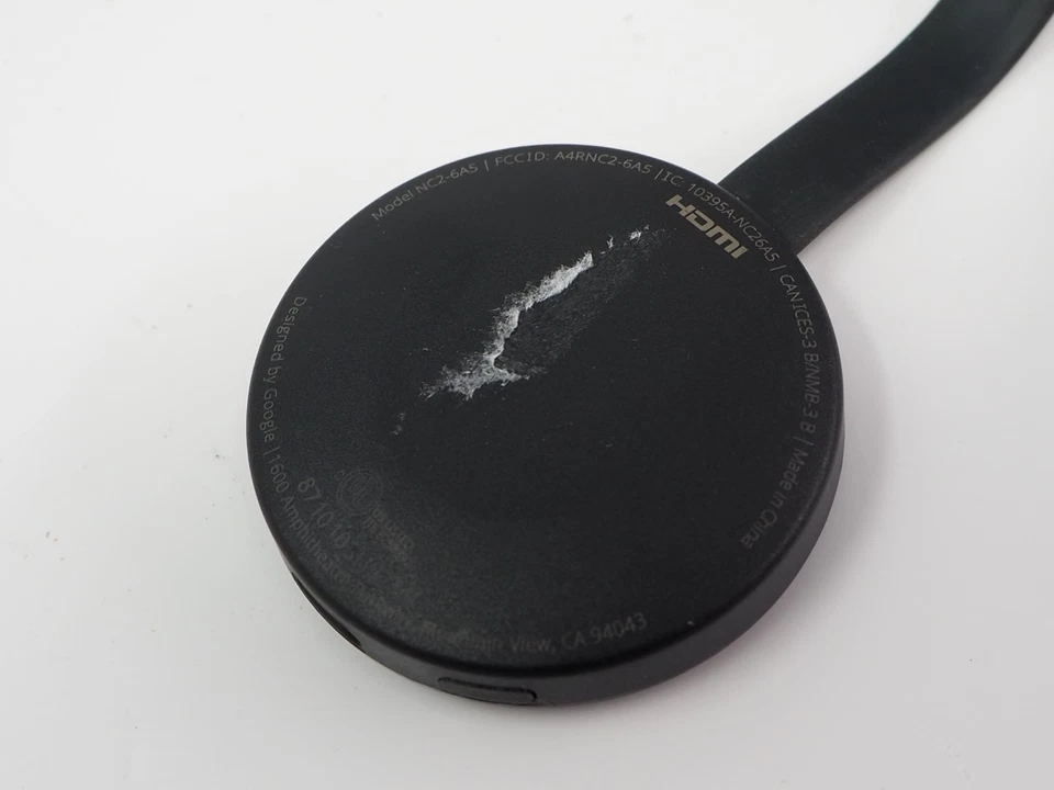 Google Chromecast (2nd Generation) HD Media Streamer - Black (GA3A00097-A03-Z01) - Image 3 of 3