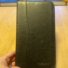VTG Case Logic 48-Disc CD DVD Organizer Holder Black Faux Leather 12pgs x 4 slot