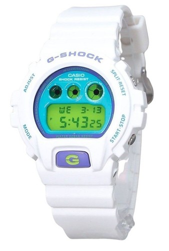 Casio G-SHOCK Digital White Bio Based Resin Quartz DW-6900RCS-7 200M Mens Watch