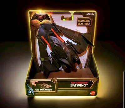 MATTEL SPEED STRIKE BATMOBILE & BATWING BATMAN V SUPERMAN MOVIE VEHICLE LOT 2015