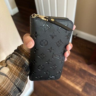 Louis Vuitton M61864 Monogram Empreinte Zippy Wallet - Black