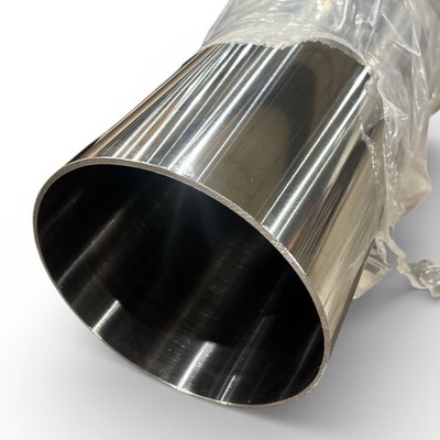 6.000'' OD, 0.109 W, 12'' long, 304 Polished Sanitary Stainless Steel Round Tube