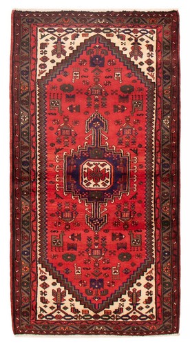 Traditional Vintage Hand-Knotted Carpet 3'5" x 6'7" Wool Area Rug