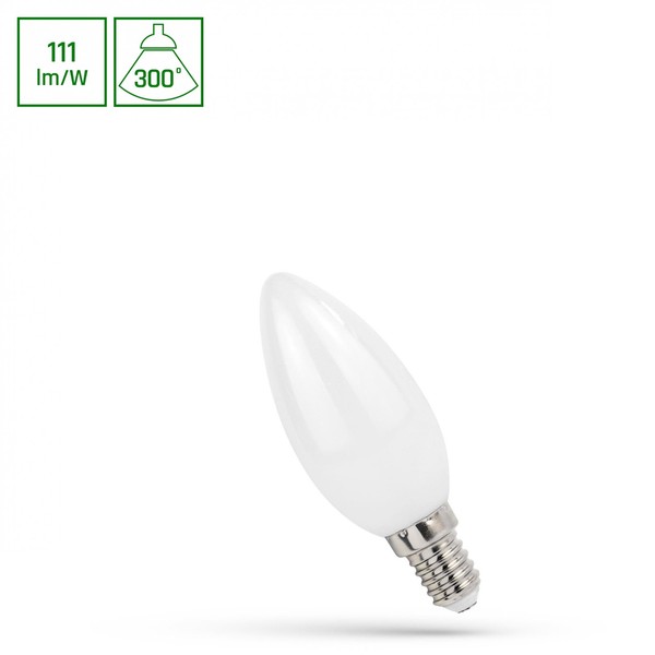 Led E14 C35 Filament Matt 5,5W Kerzenform 300° 610Lm 230V Warmweiß 2700K-image