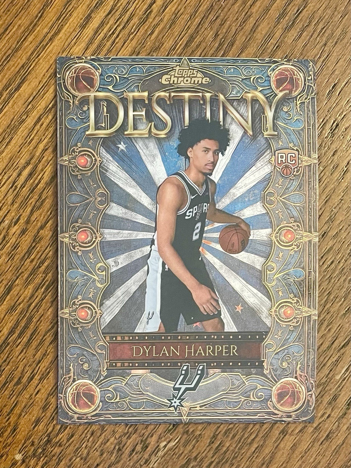 2025-26 Topps Chrome 🏀 Dylan Harper Destiny RC #D-2 Spurs Rookie