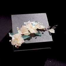 Glaze Hairpin Hanfu Qipao Side Hair Clip Flexible Hair Stick Women Accessory