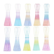 30PCS Mini Tassels for Crafts Bookmark Tassels for Crafts 10 Colors Silky Soft T