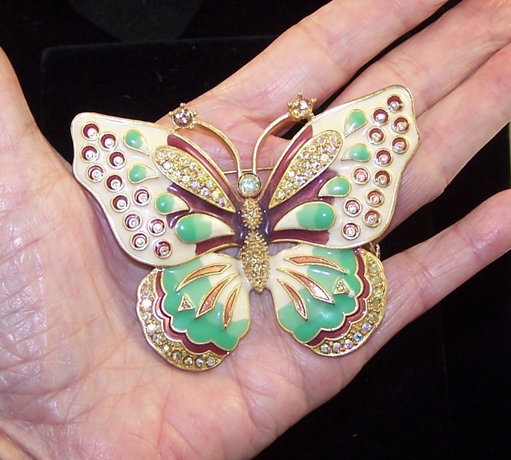 KJL KENNETH J. LANE Large Enamel and Diamante Cry… - image 9