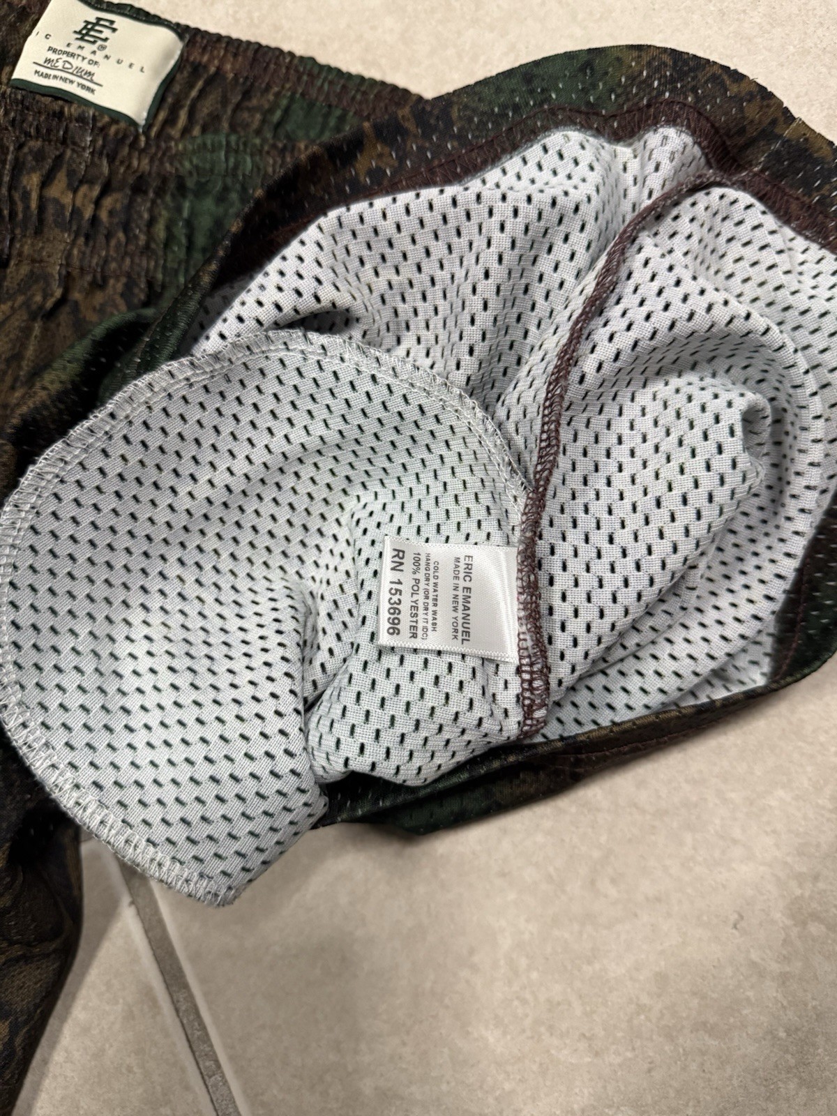 Eric Emanuel EE Basic Shorts Green Snakeskin (100… - image 5