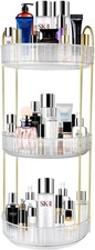 360  Rotating Makeup Organizer, Bathroom Makeup Carousel Spinning Holder